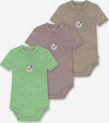 normani Strampler/Body 'Tihoi' in Beige: Vorderseite