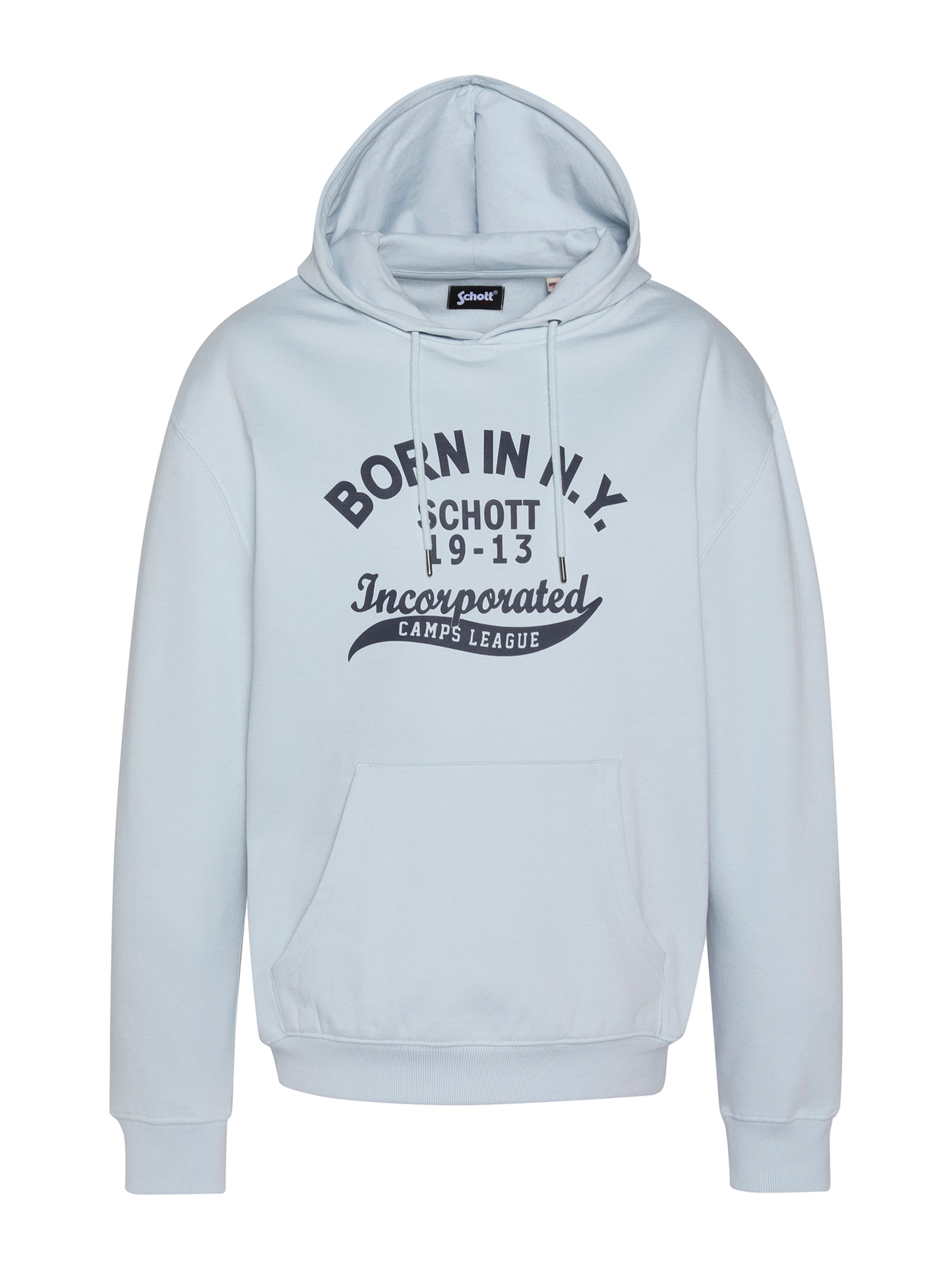 Schott NYC Sweatshirt‌‌‌‌ in Blau: Vorderseite