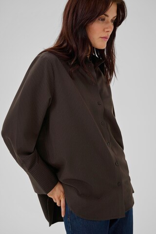 My Essential Wardrobe Bluse 'Vitta' i brun