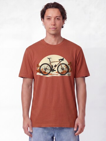 T-Shirt 'Gravelbike' Watapparel en rouge : devant