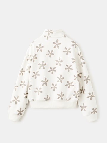 MANGO KIDS Sweatshirt 'ZIPY' in Wit
