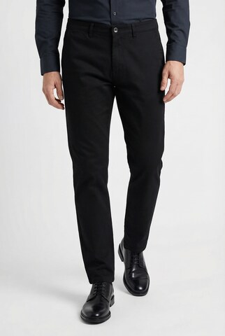 OLYMP Regular Chinohose in Schwarz