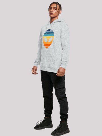 F4NT4STIC Sweatshirt 'Alien Sonnenuntergang Retro' in Grey