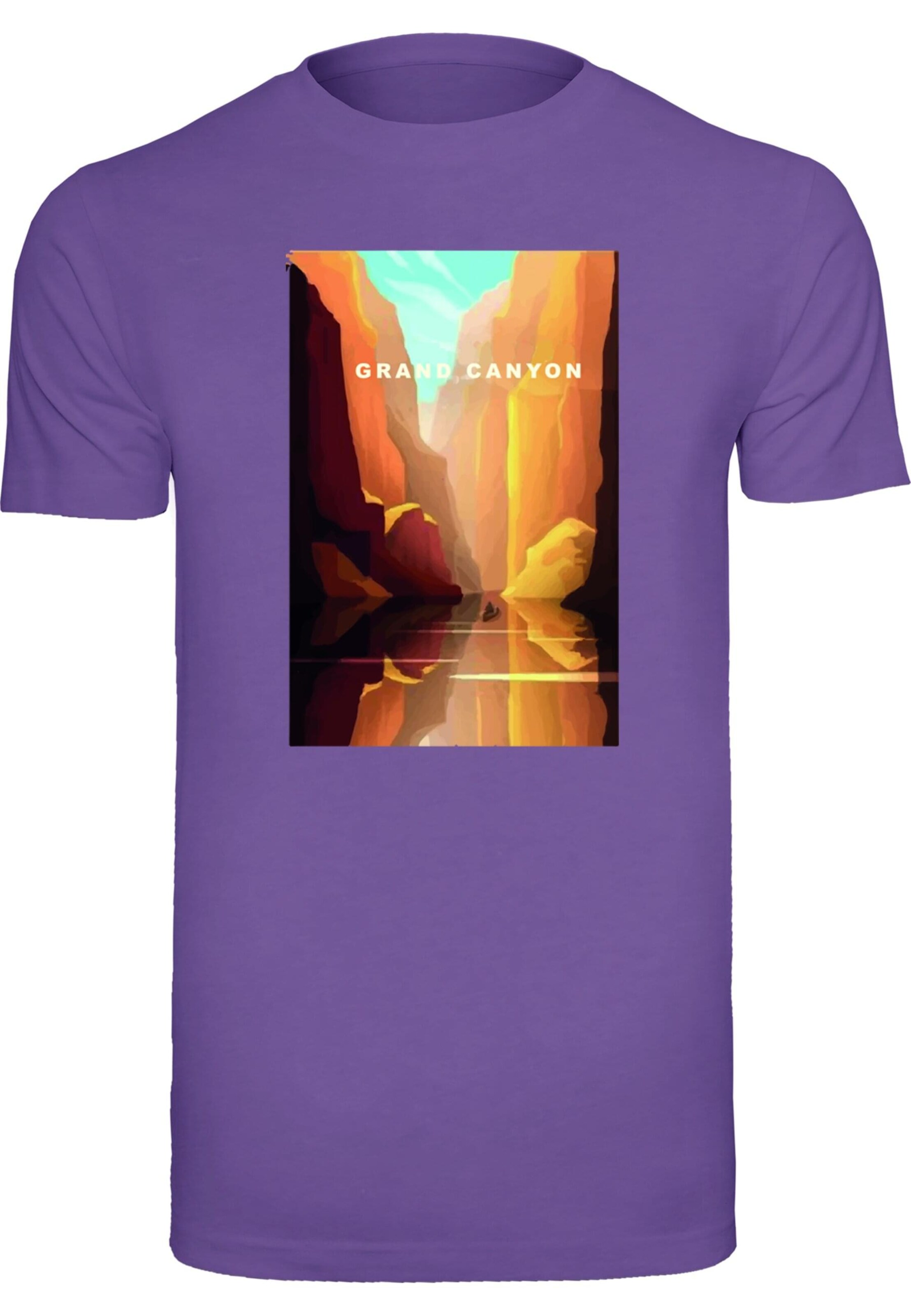 T-Shirt 'Grand Canyon' Mister Tee en violet : devant
