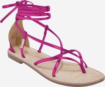 Les Tropéziennes Sandale in Pink: Vorderseite