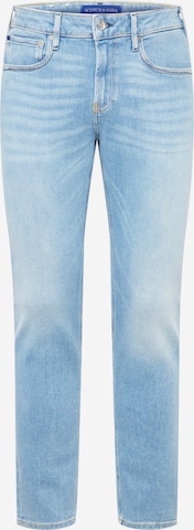 SCOTCH & SODA Regular Jeans 'Seasonal Essentials Skim in organic cott' i blå: framsida