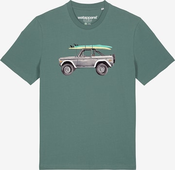 Watapparel T-Shirt ' Surf Pickup ' in Grün: Vorderseite