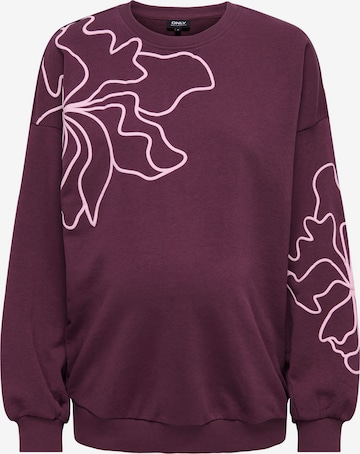 Only Maternity Sweatshirt 'ODESSA' in Red: front