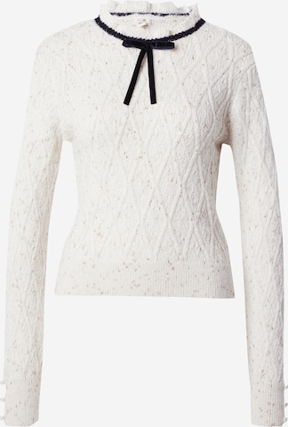 River Island Sweater in White: front