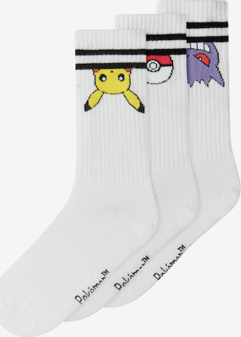 NAME IT Sukat 'NKMMORTEN POKEMON' värissä valkoinen: etupuoli