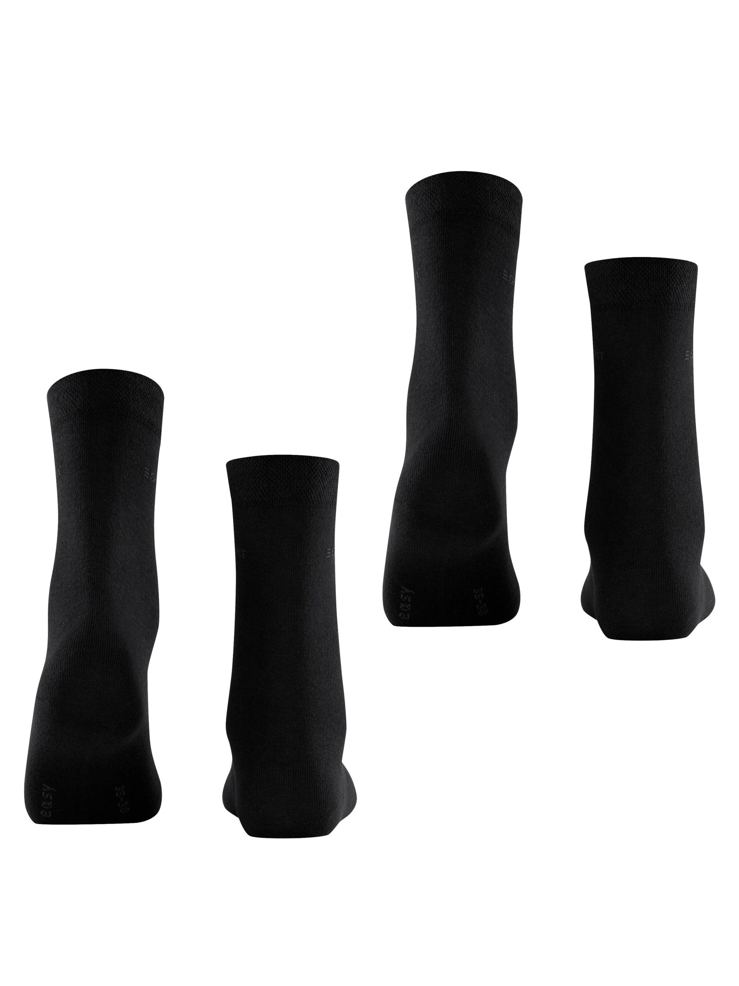 ESPRIT Socks 'Basic Easy 2-Pack' in Black