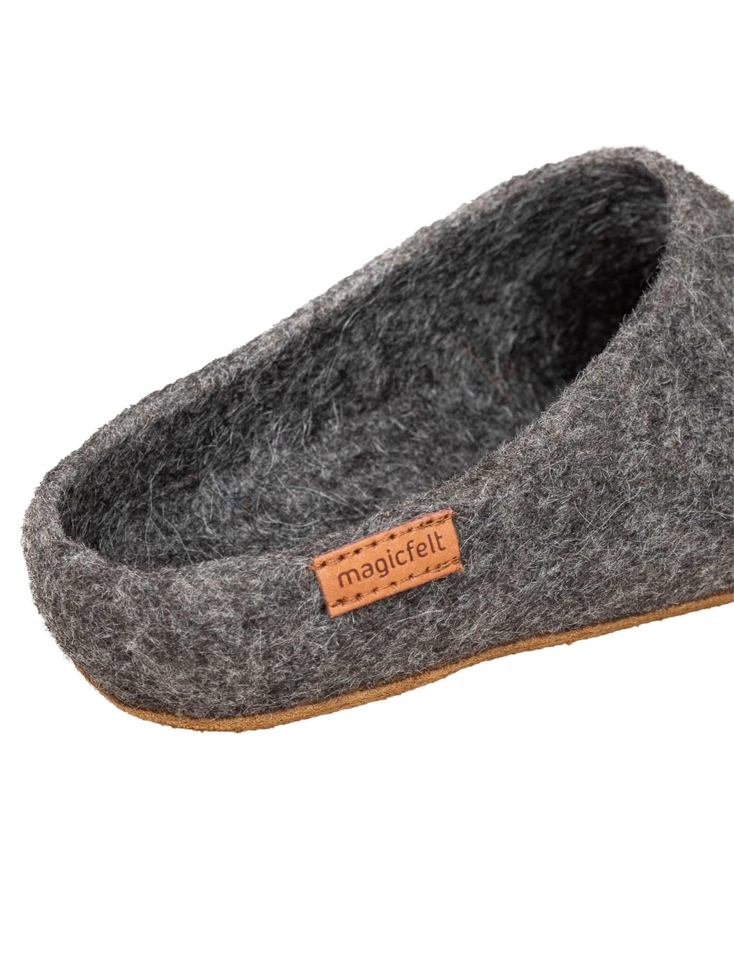 MagicFelt Mules 'Filz' in Grey