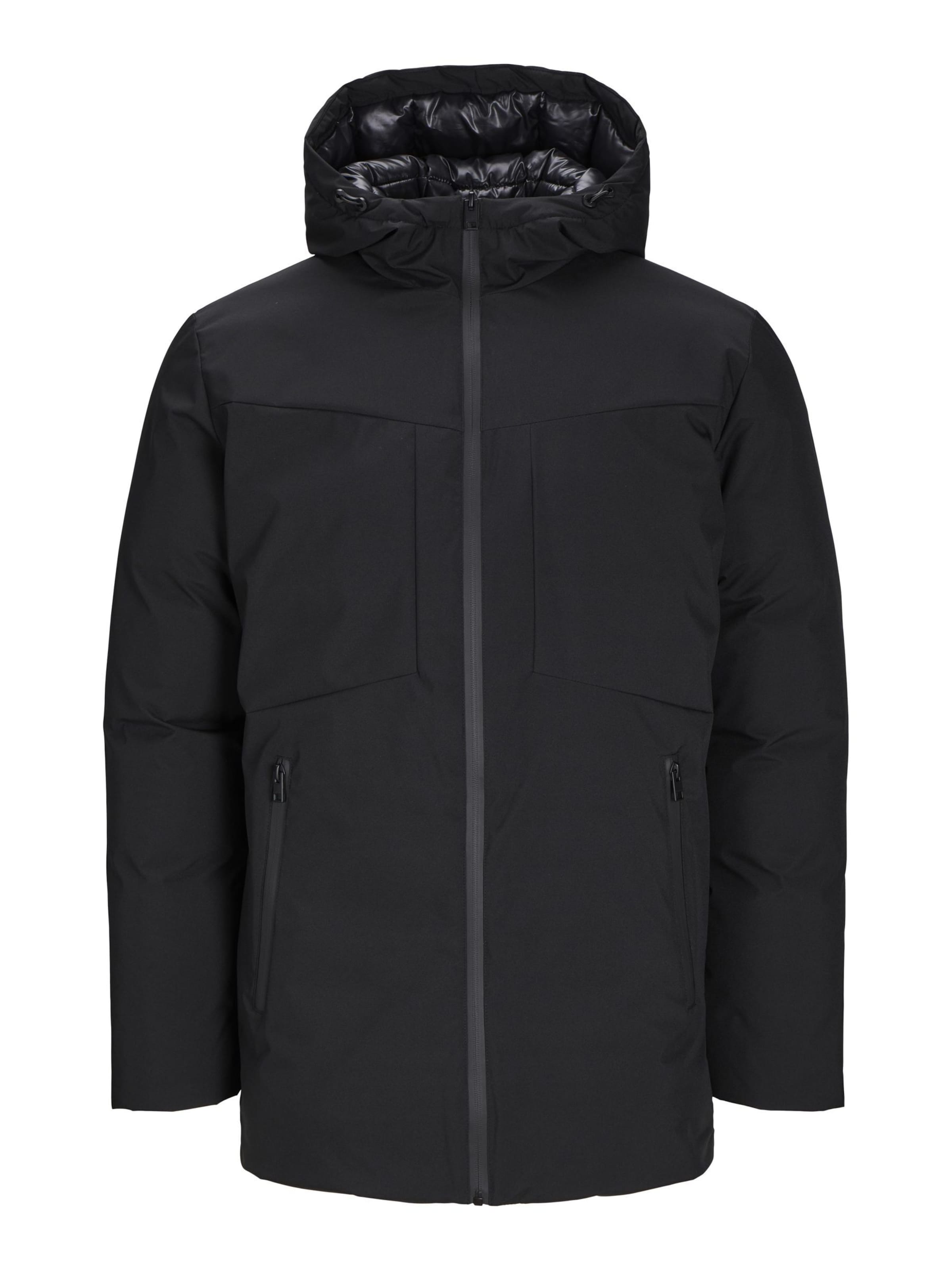 JACK & JONES Parka 'JWHPLANET' in Schwarz: Vorderseite