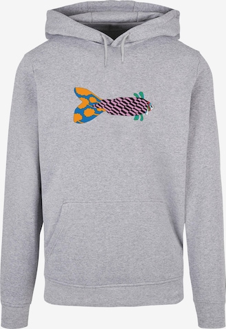 Merchcode Sweatshirt 'Yellow Submarine - Fish No. 1' in Grijs: voorkant