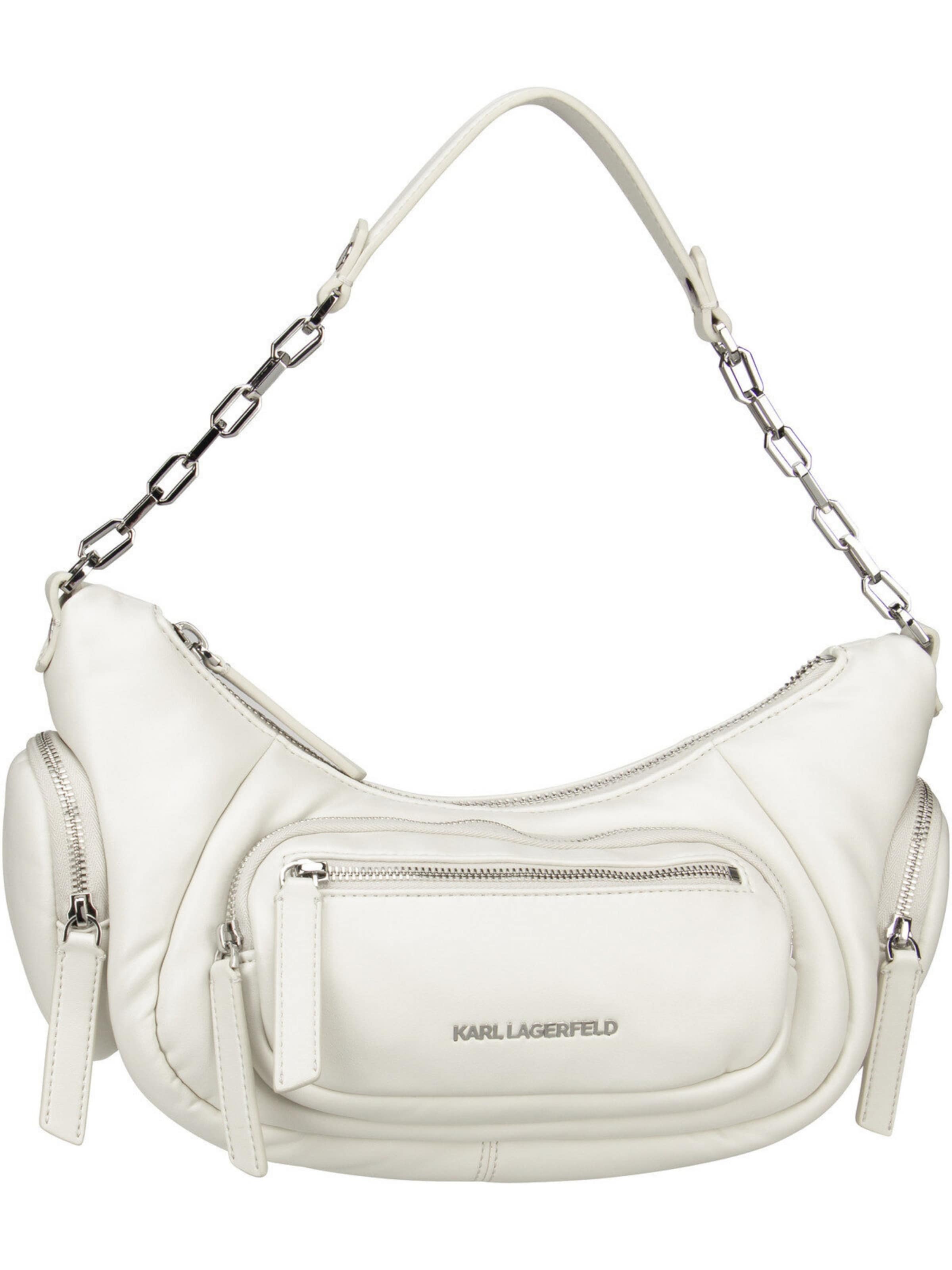 Sac bandoulière Karl Lagerfeld en blanc : devant