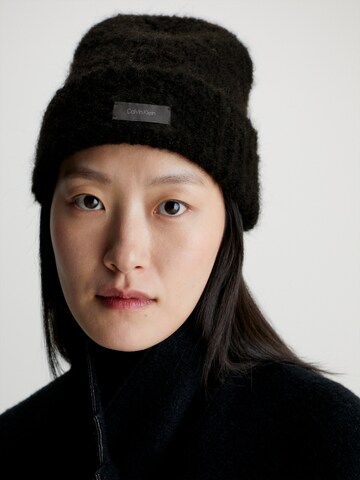 Calvin Klein Beanie in Black: front