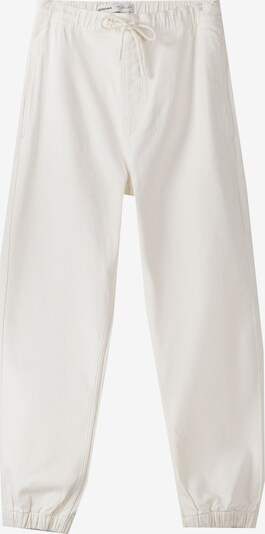 Jeans Bershka pe alb murdar, Vizualizare produs
