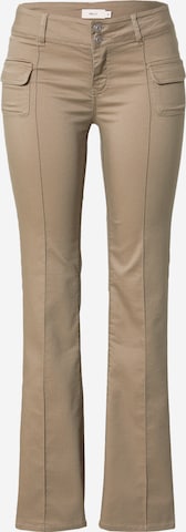 évasé Pantalon NLY by Nelly en beige : devant