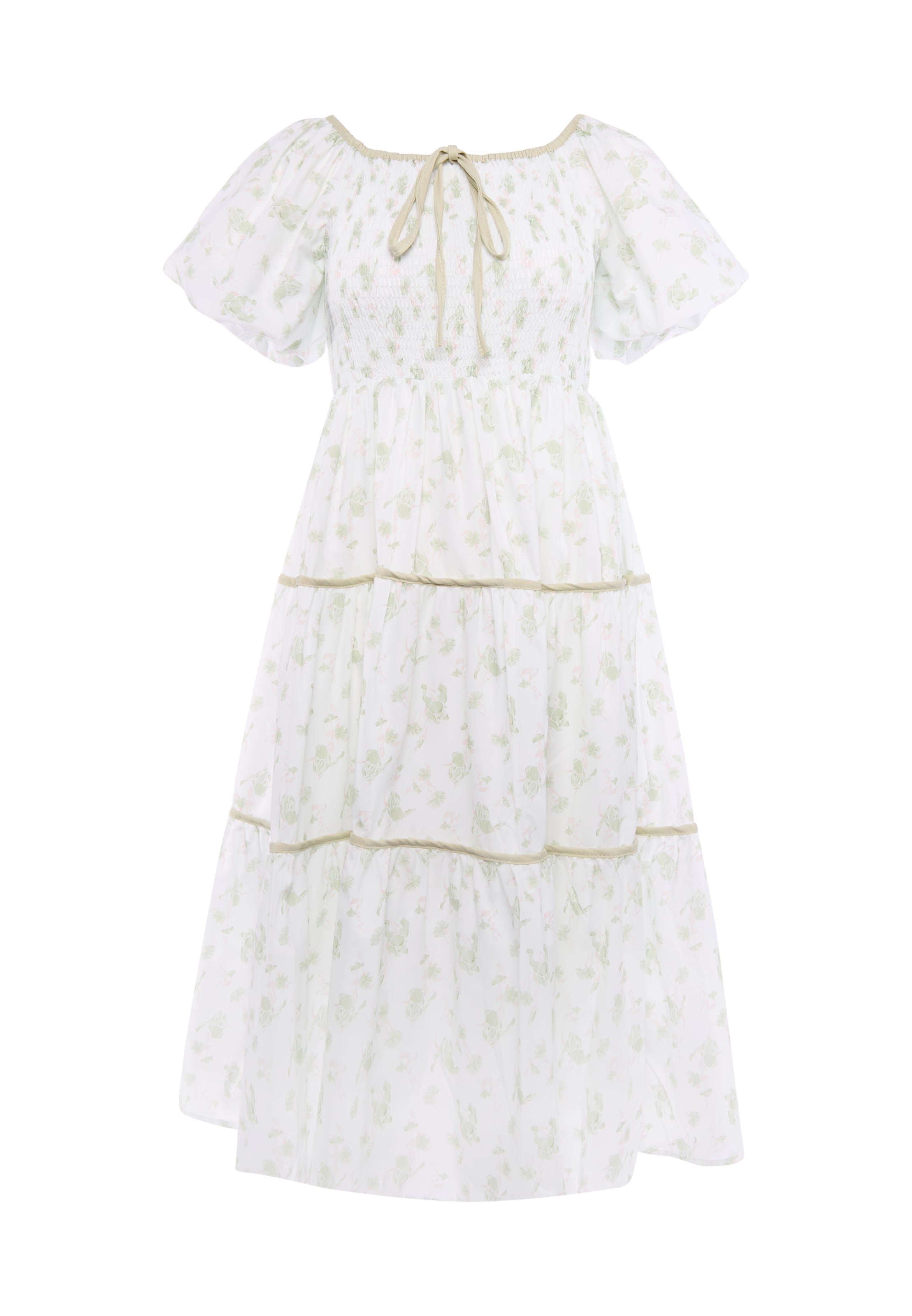 Robe Usha en blanc : devant