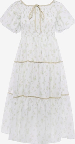 Robe Usha en blanc : devant