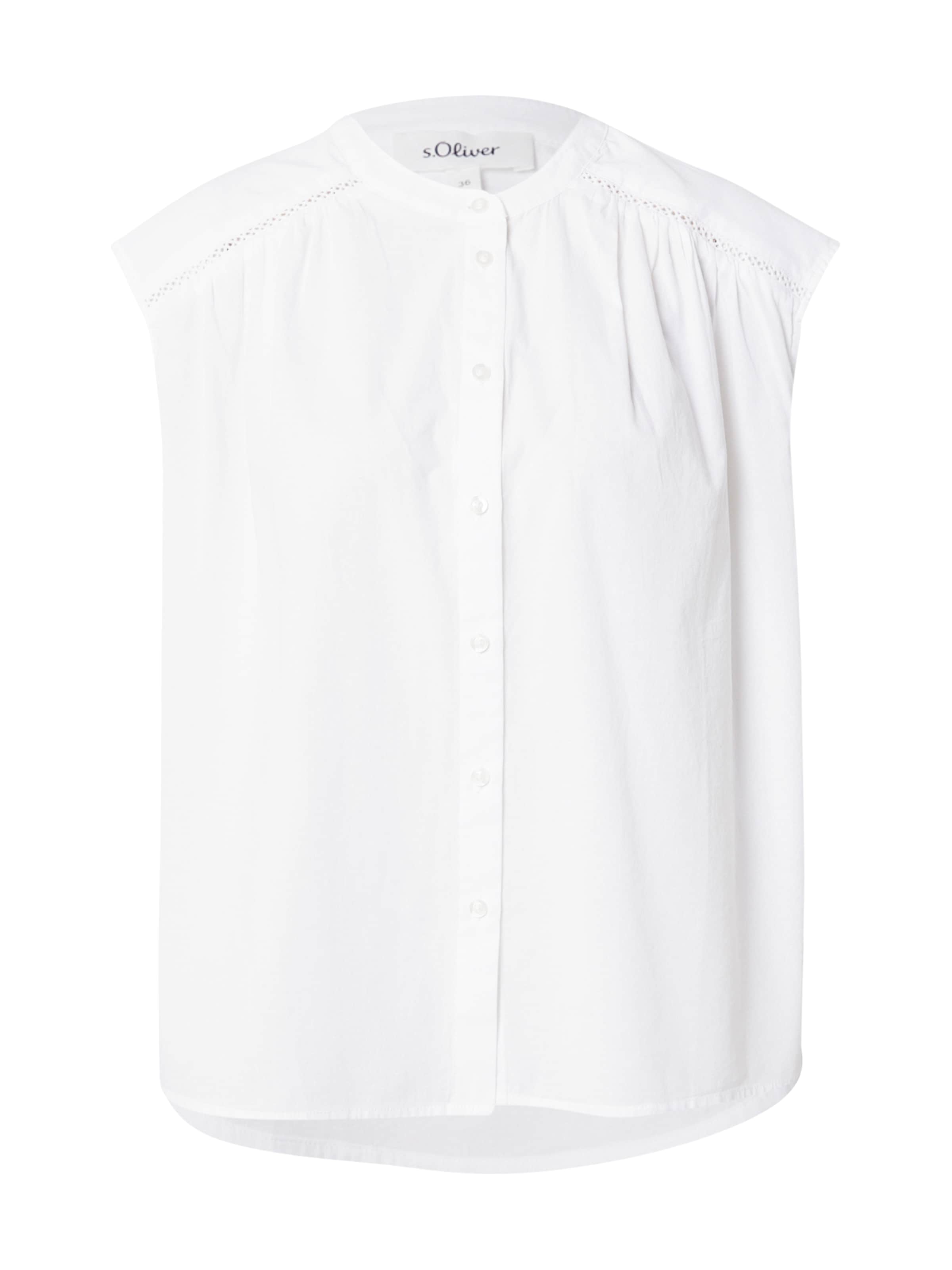 s.Oliver Bluse in Weiß: Vorderseite