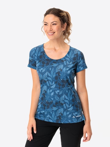 VAUDE Functioneel shirt 'Skomer AOP T' in Blauw: voorkant