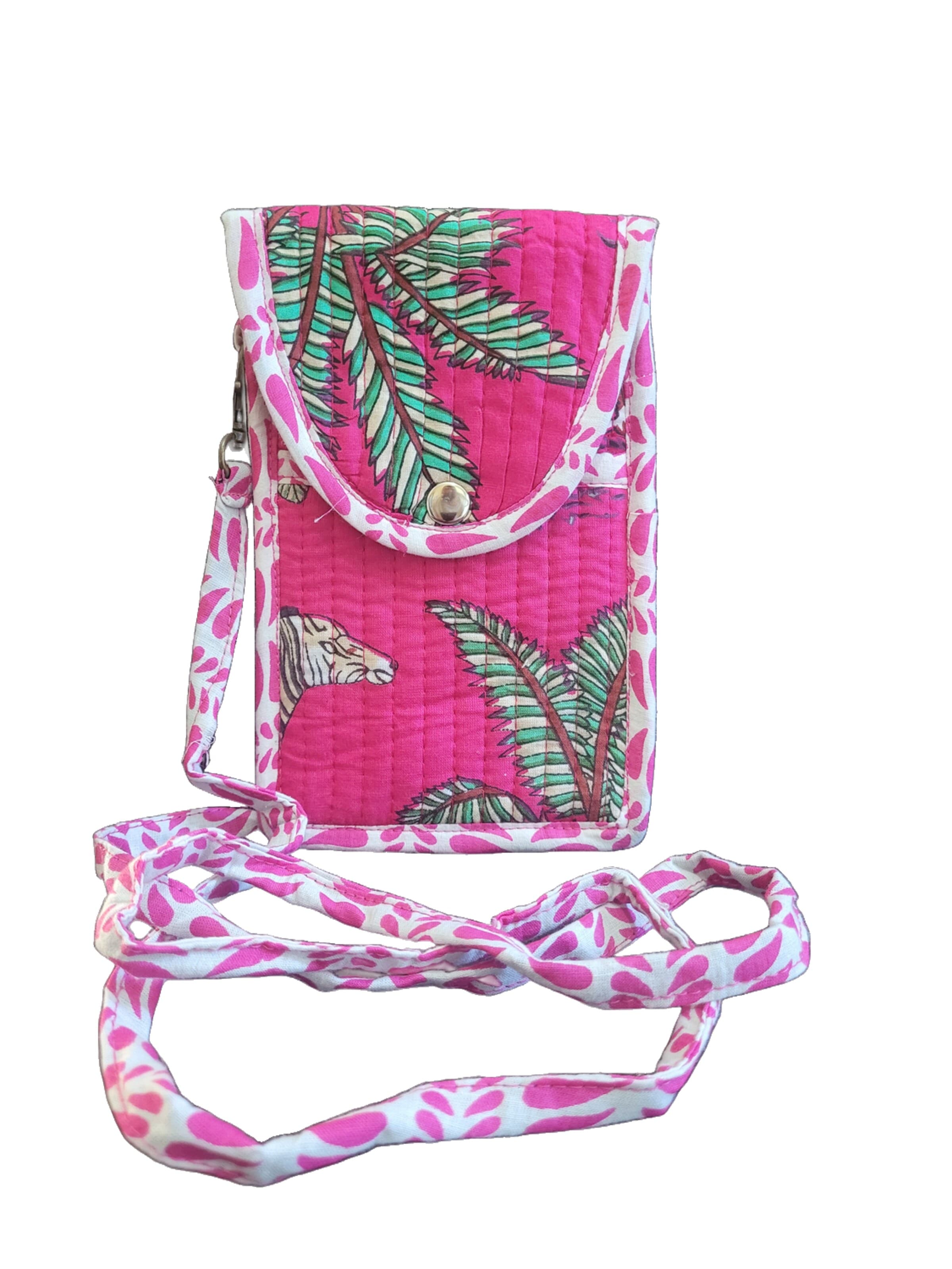 PfauGermany Crossbody Bag 'Trendy Mobile Sling Bag' in Pink: front