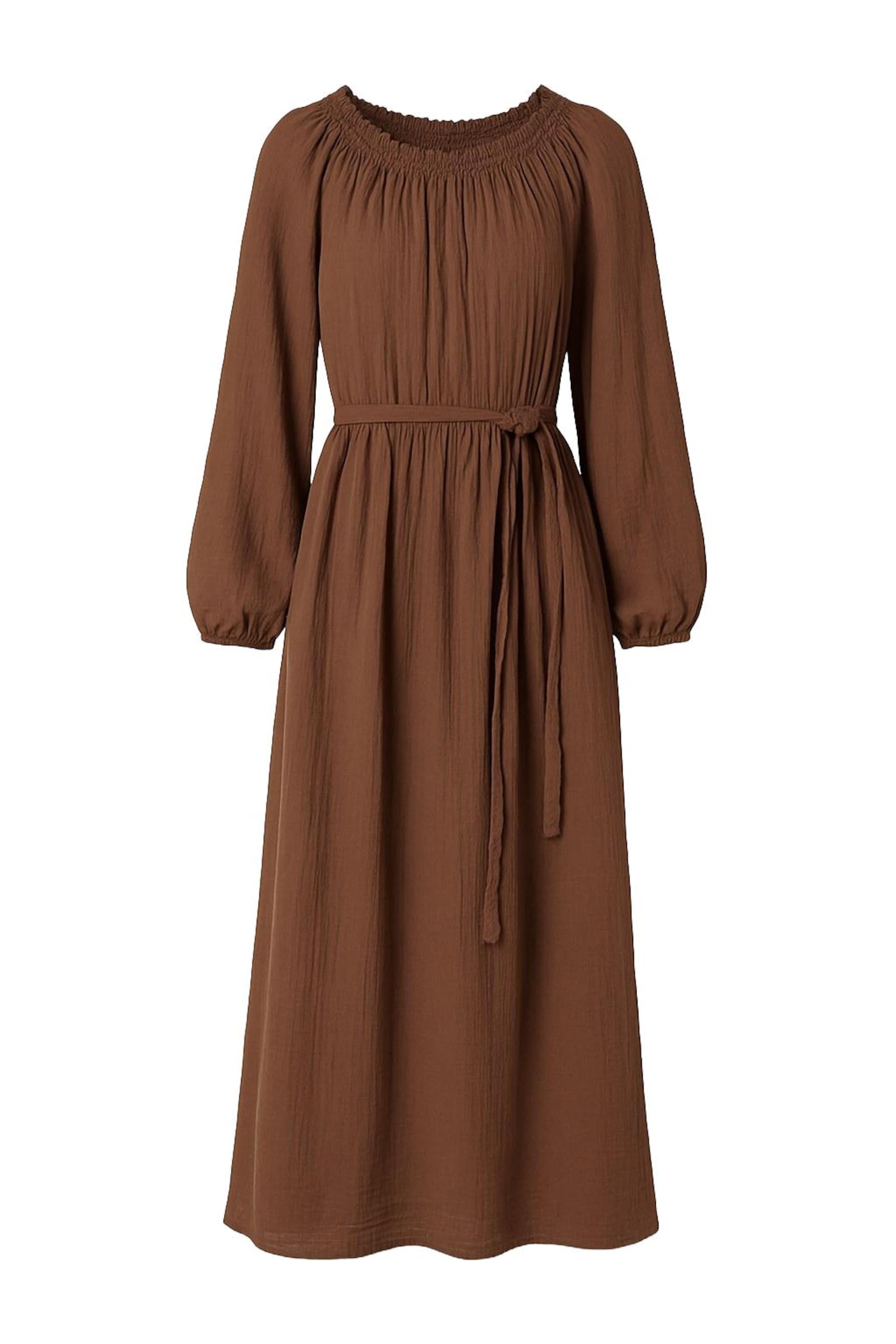 MANUKA Kleid in Braun: Vorderseite
