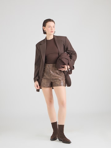 ONLY Футболка 'ONLJUNE' в Коричневый