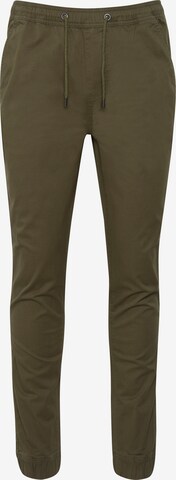 !Solid Tapered Chino 'THEREON' in Groen: voorkant