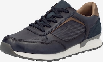 Baskets basses Rieker en bleu : devant