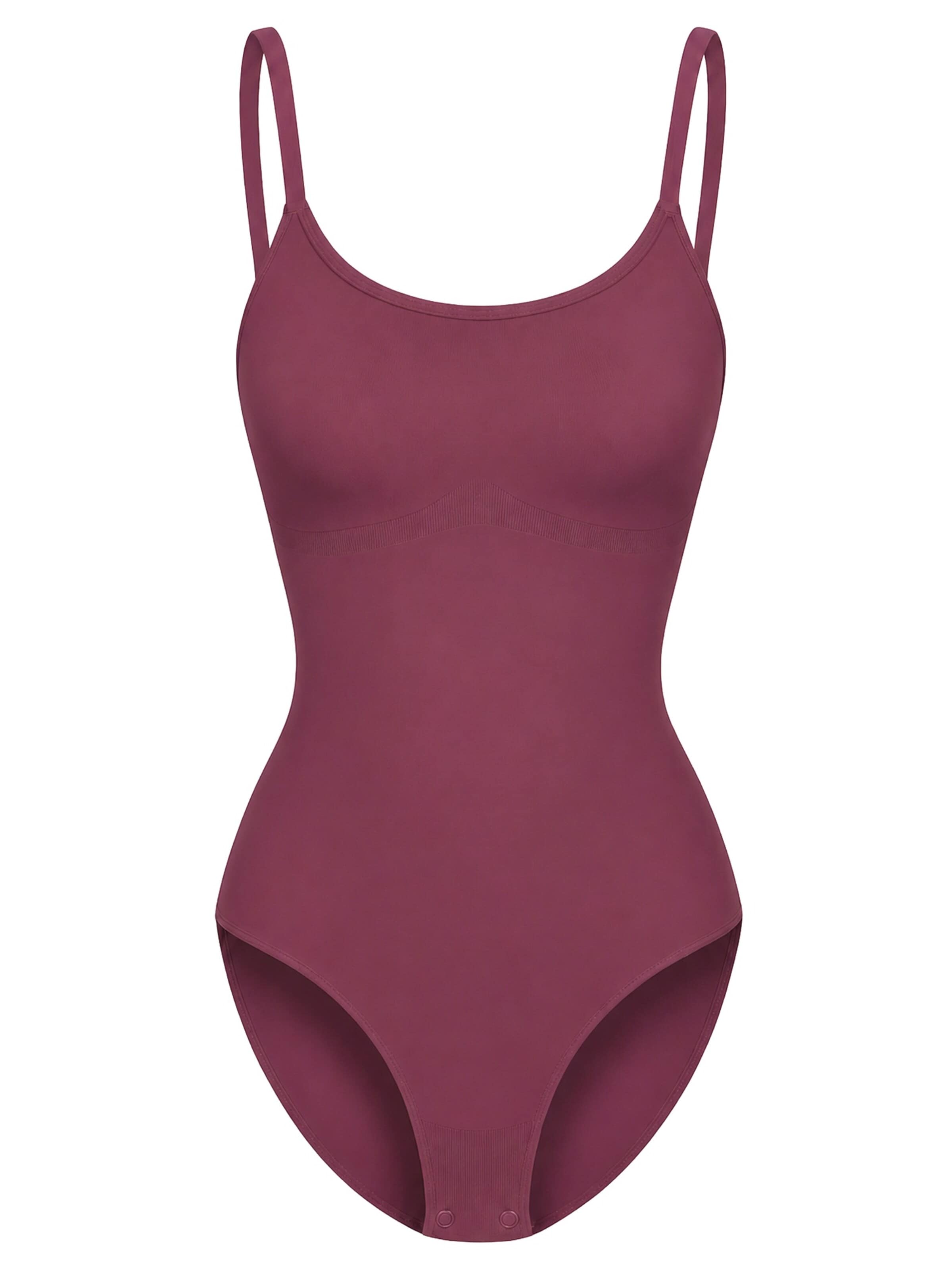 Body modellante 'Cami Sculpting Bodysuit with Slip' di cfab in lilla: frontale