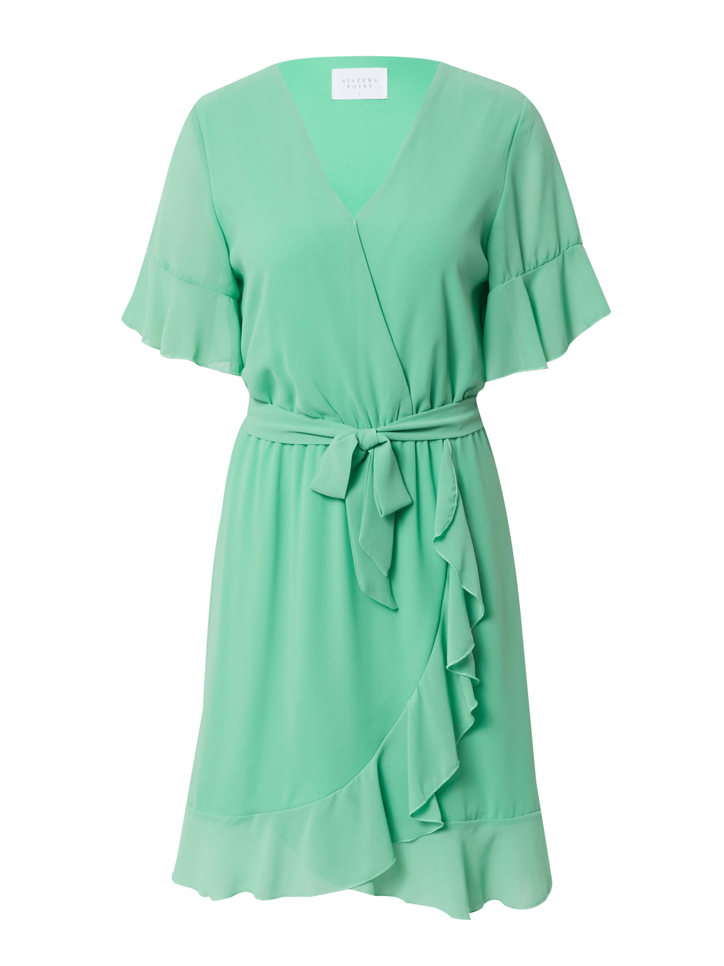 SISTERS POINT Šaty 'NEW GRETO' - Zelená: predná strana