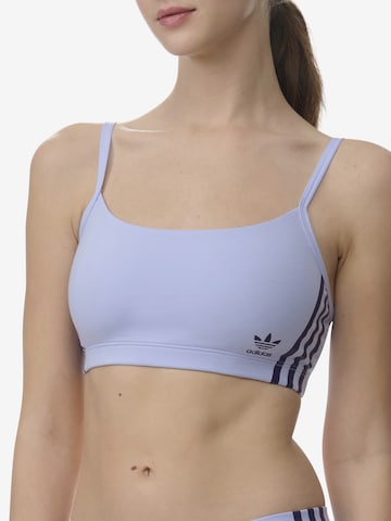 ADIDAS ORIGINALS Bustier BH ' Scoop Originals ' in Blauw: voorkant