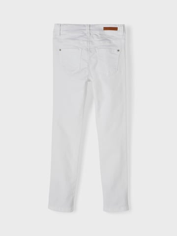 NAME IT - Skinny Calças de ganga 'Polly' em branco