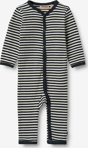 Tutina / body per bambino 'Dusty' di WHEAT in blu: frontale