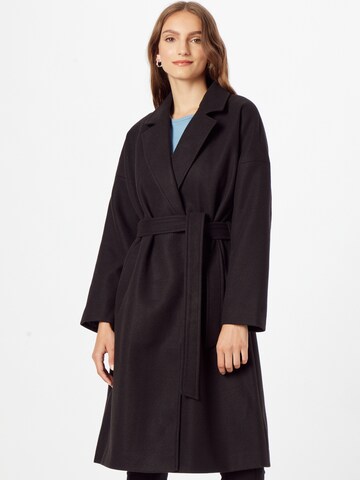 Urban Classics Between-Seasons Coat in Black: front