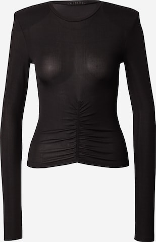 Sisley - Camiseta en negro: frente