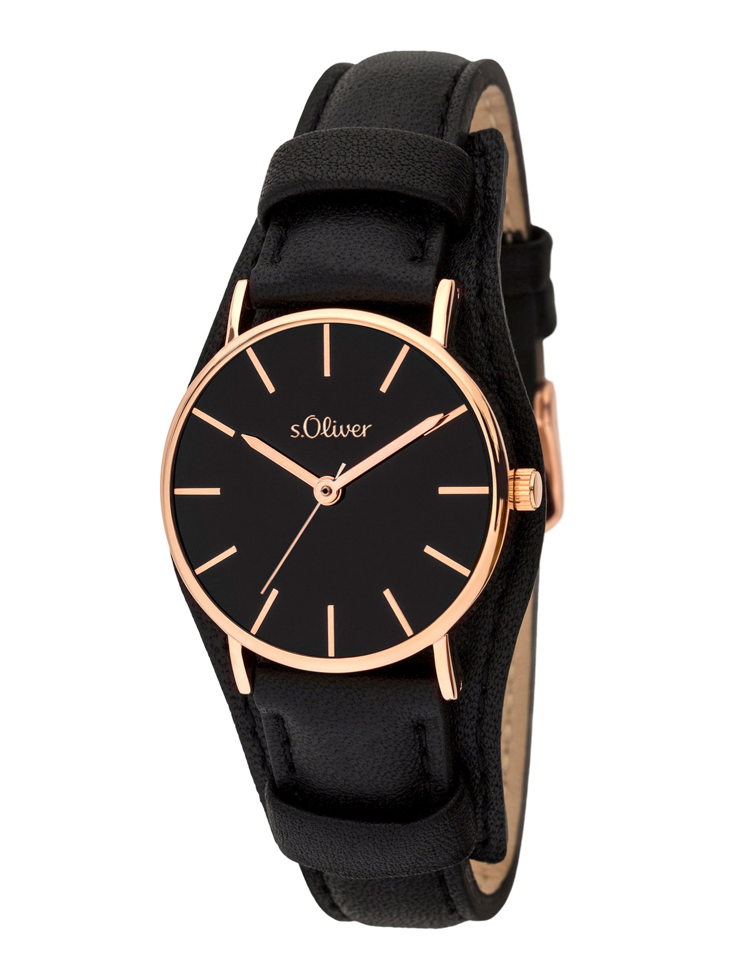 Montre à affichage analogique s.Oliver en noir