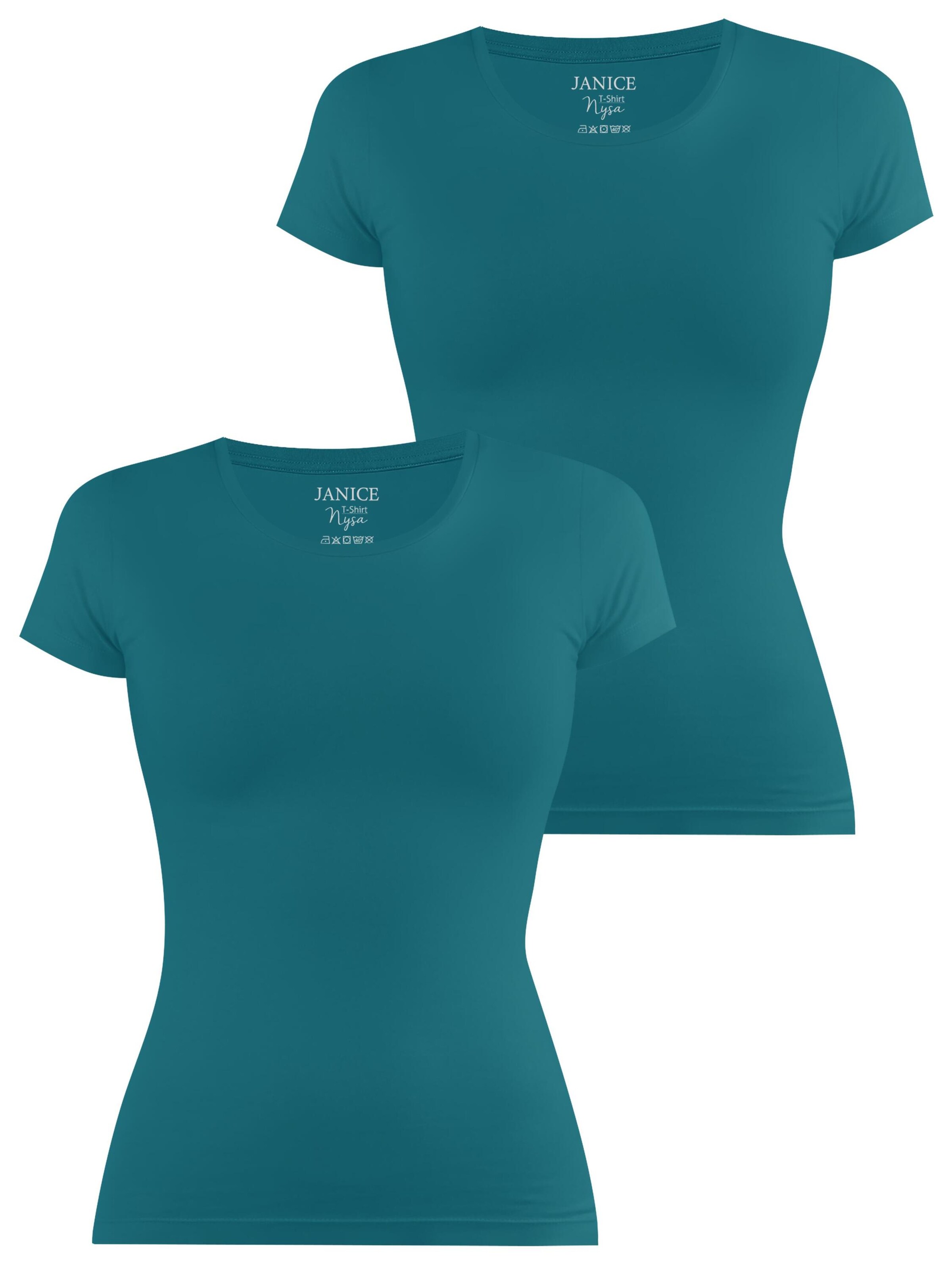 Janice Shirt ' Nysa ' in Blauw: voorkant