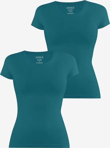 Janice T-Shirt ' Nysa ' in Blau: Vorderseite