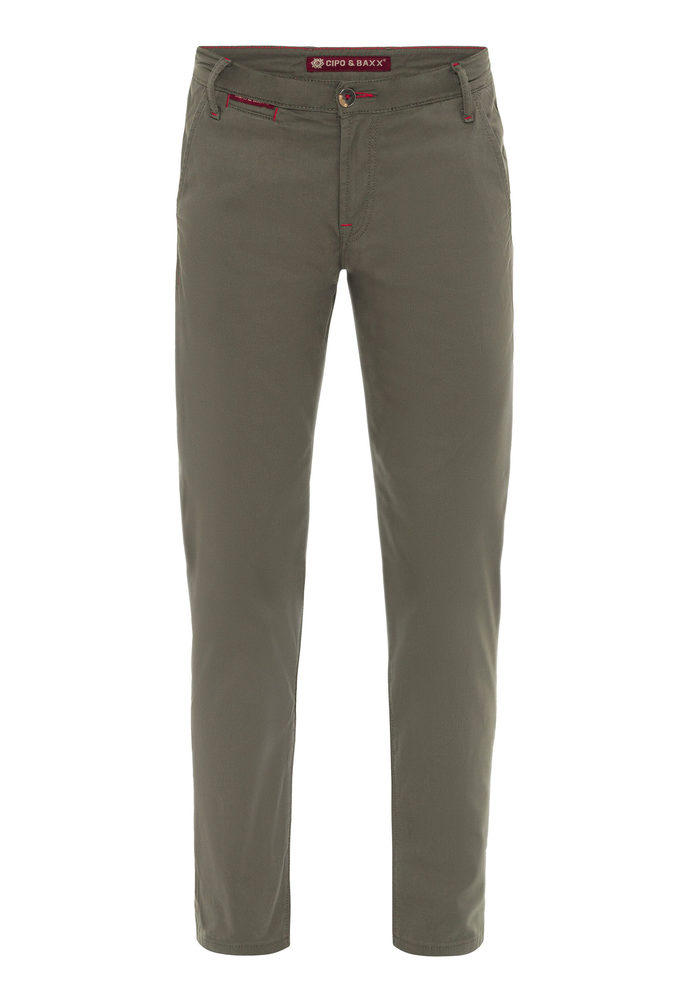 CIPO & BAXX Regular Chinohose in Braun: Vorderseite