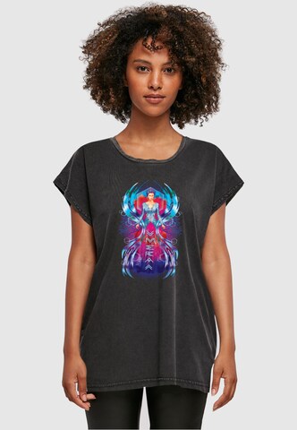 ABSOLUTE CULT T-Shirt 'Aquaman - Mera Dress' in Schwarz: predná strana