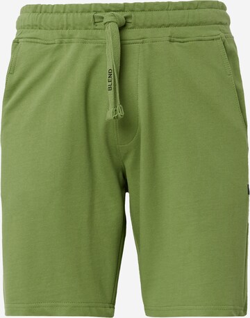 BLEND Regular Broek in Groen: voorkant