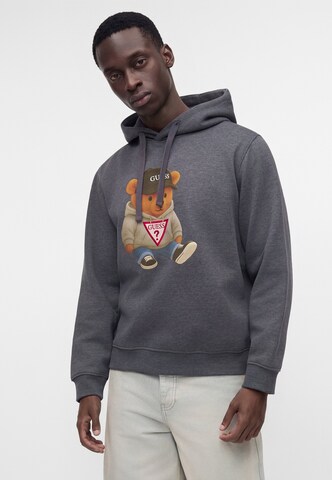 GUESS - Sudadera 'TEDDY BEAR' en gris: frente