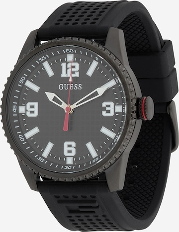 GUESS Uhr 'VARSITY G' in Schwarz: Vorderseite
