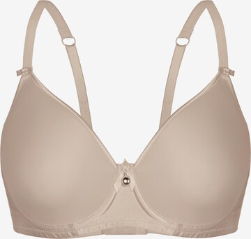 sassa T-shirt Bra 'SHINY SUSTAINABLE' in Beige: front