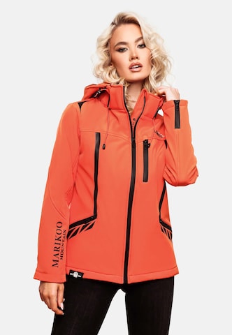 MARIKOO Zimná bunda - oranžová: predná strana