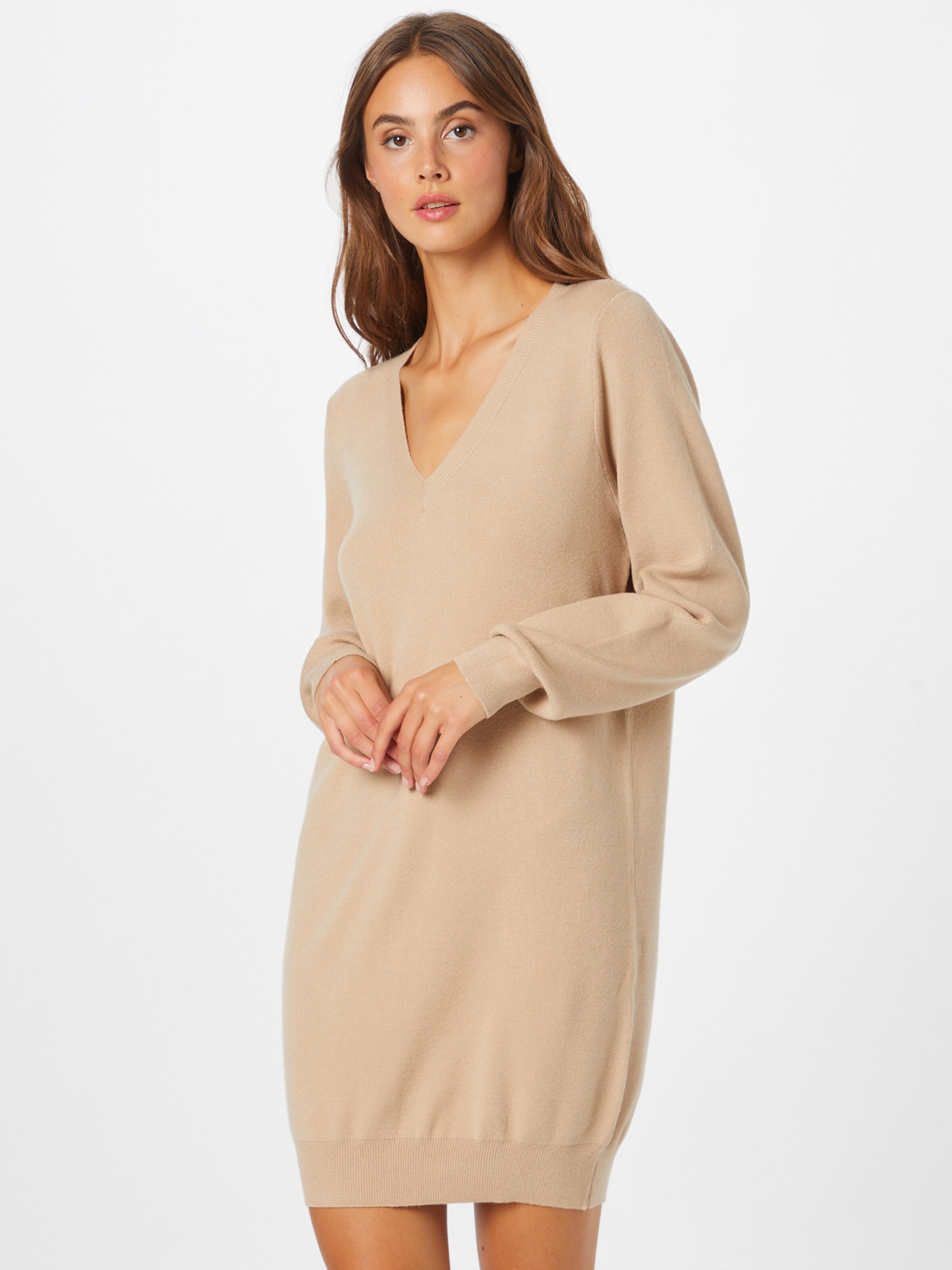 Frauen Große Größen Noisy may Kleid 'Ship' in Beige - KH30259 Frauen Große Größen Noisy may Kleid 'Ship' in Beige - KH30259