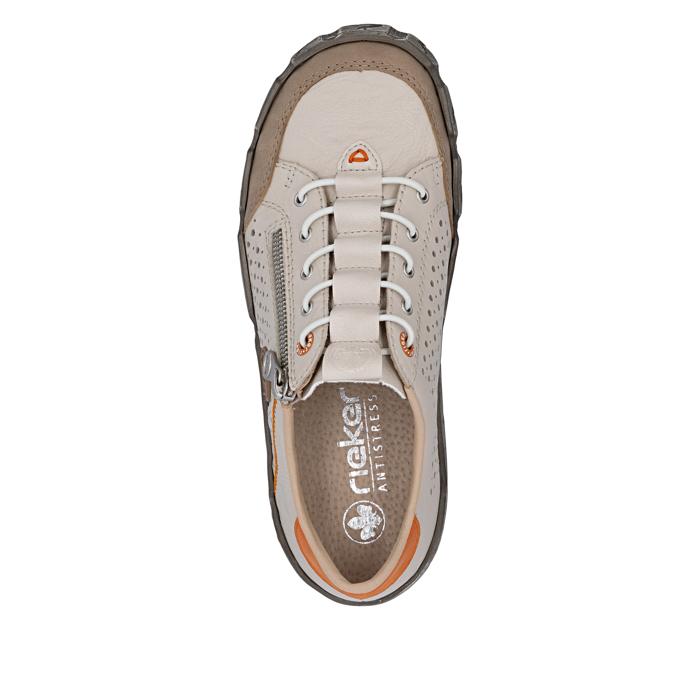 Rieker Schnürschuh in Beige